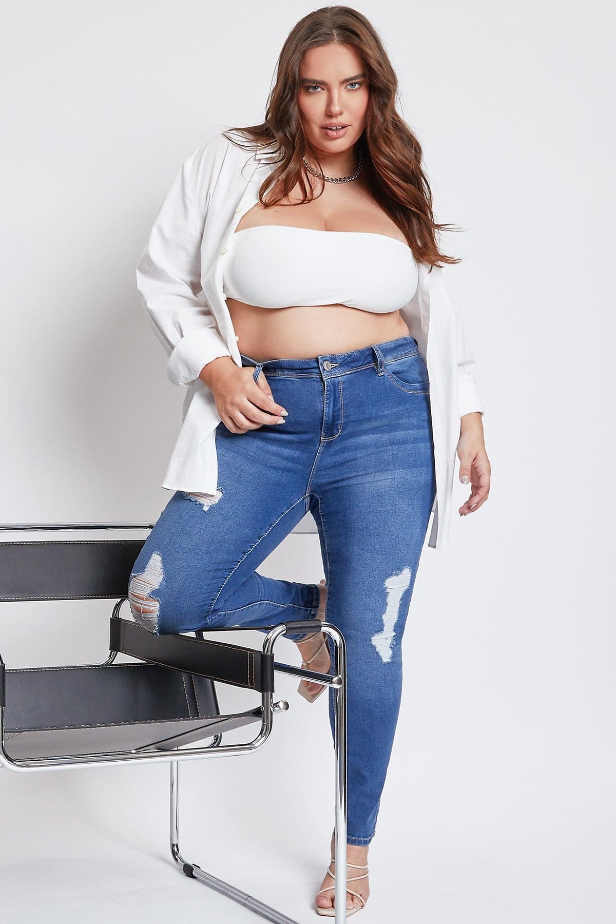 Plus Size Women's Sustainable WannaBettaButt Skinny Jeans from YMI – YMI  JEANS