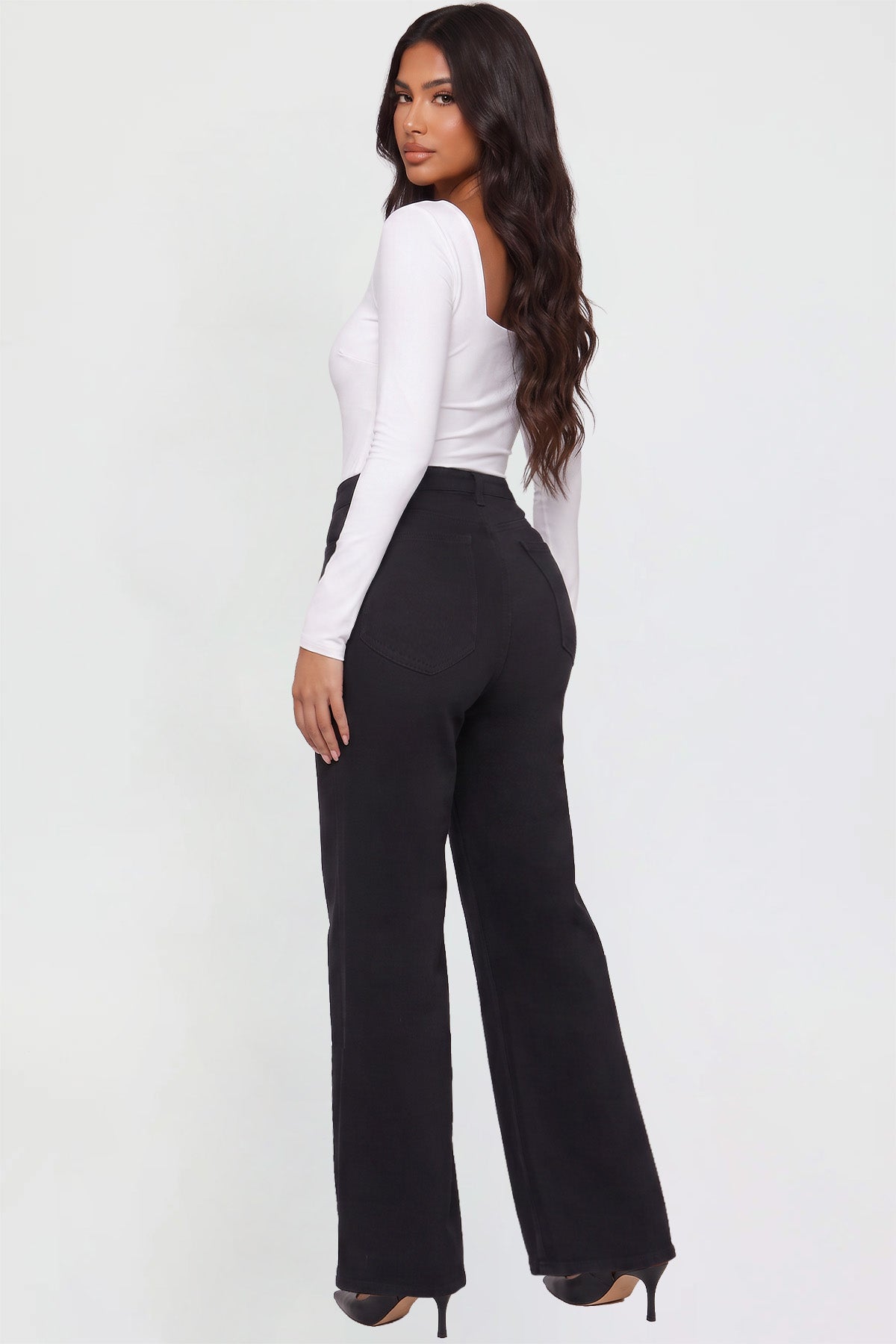 Women's Hyperstretch Wide Leg Pants from YMI – YMI JEANS