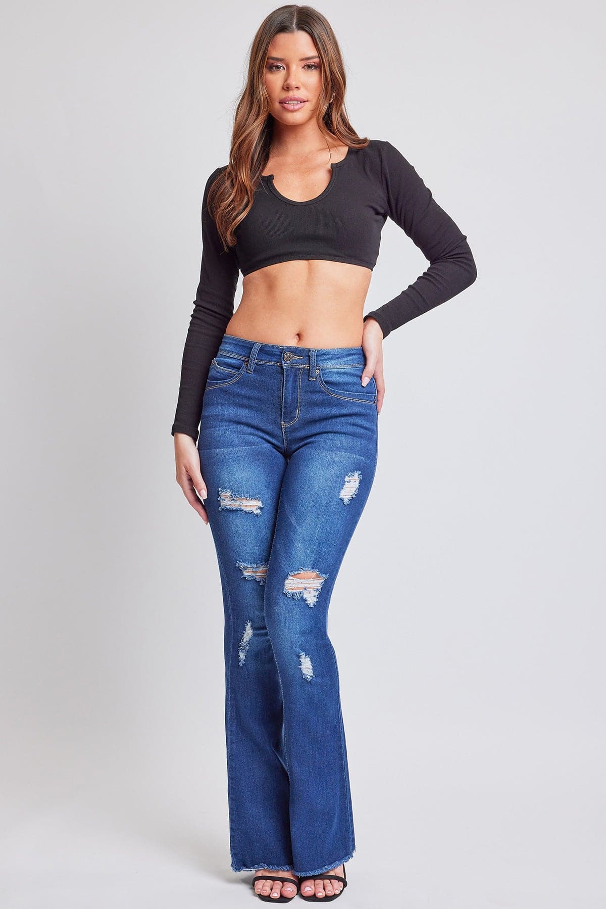 High-Rise YMI Jeans Extreme Flare Jeans – U Need Me Boutique LLC