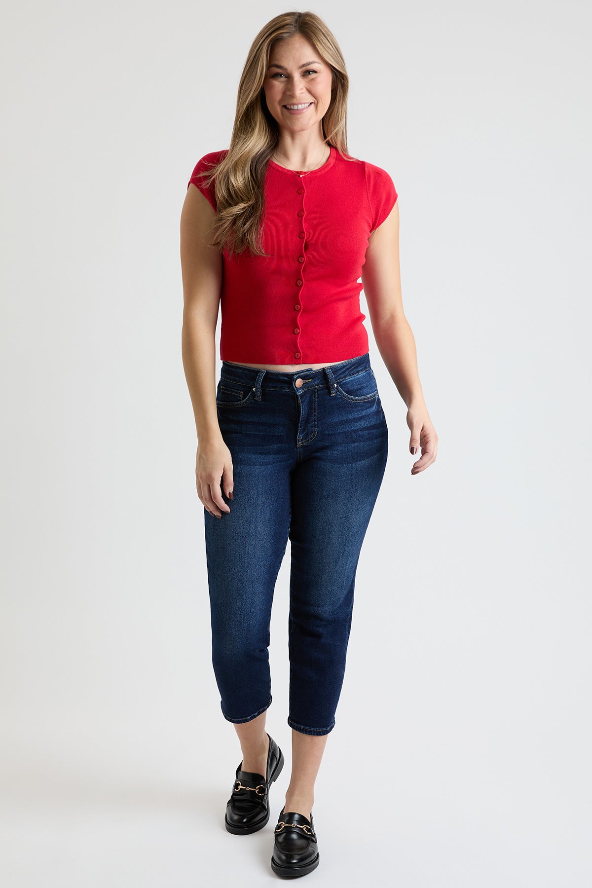 High Rise Straight Jeans