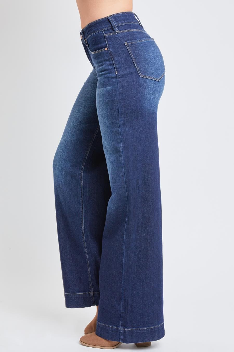 Junior Love High Rise Wide Leg Stovepipe Jeans P959356