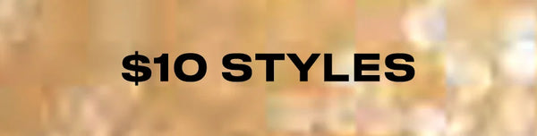 Text '10 Styles' on a blurred gold background