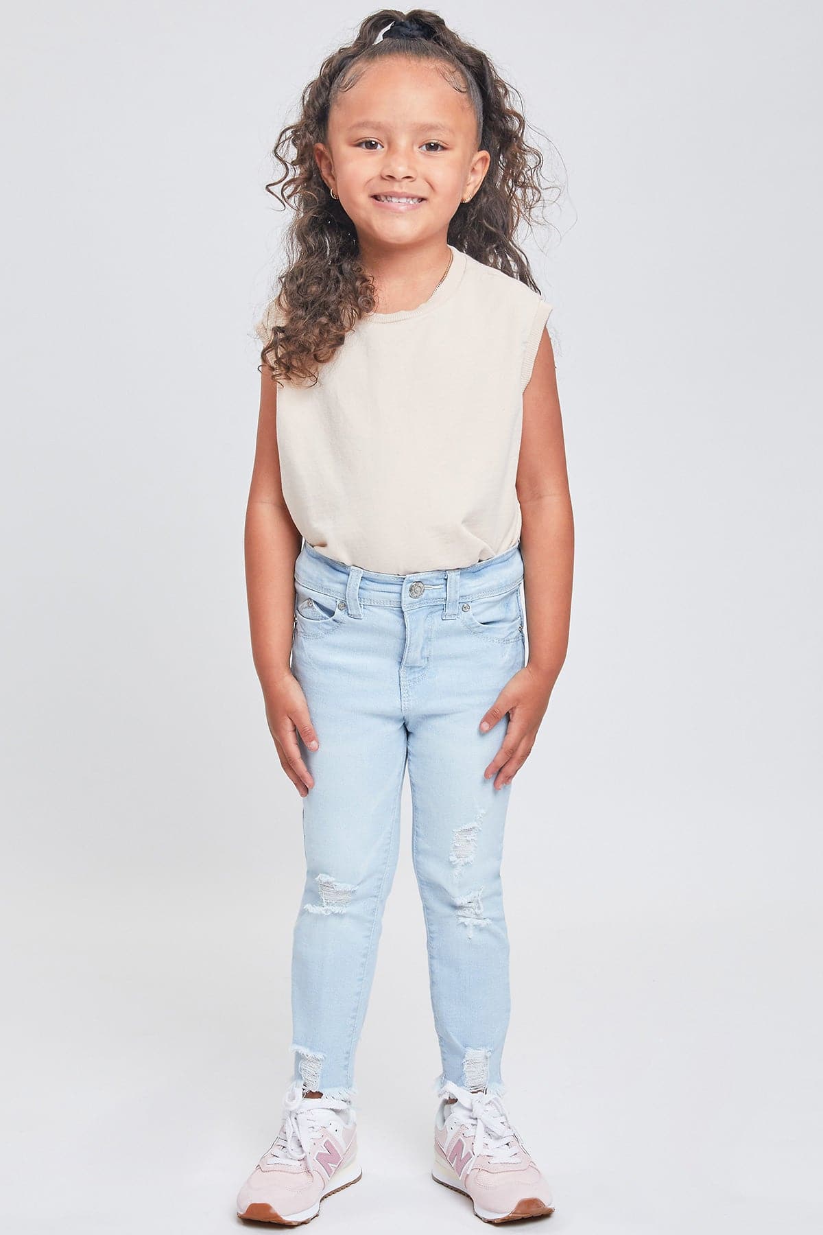 Baby Girls Sustainable WannaBettaFit Fray Hem Jeans