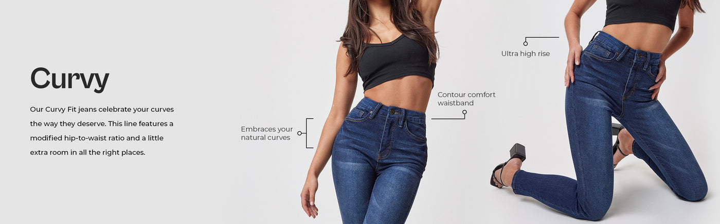 Women's Curvy Fit Collection by YMI – YMI JEANS