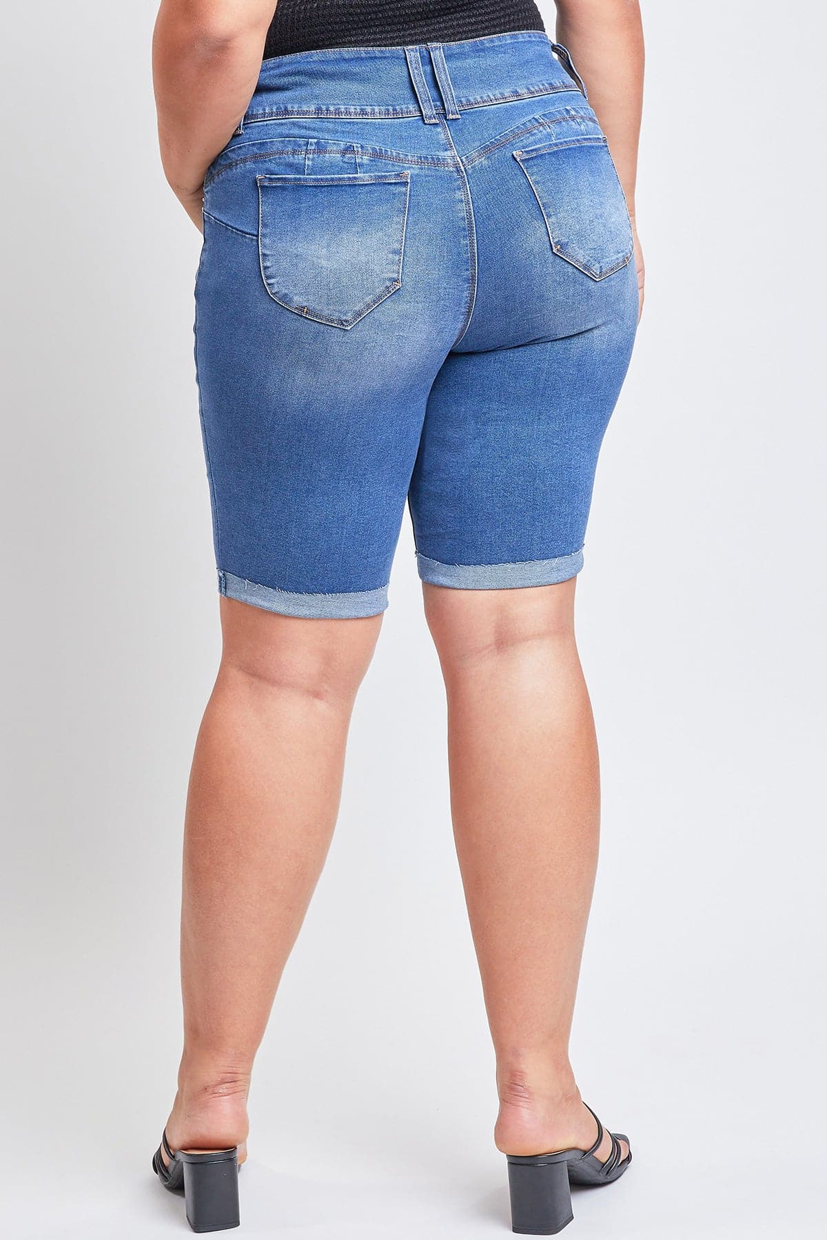 Women’s Plus Size WannaBettaButt Cuffed Bermuda Shorts
