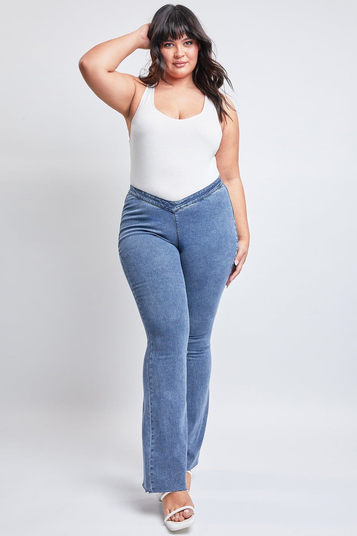 Women´s Plus Low-Rise V-Front Pull On Flare