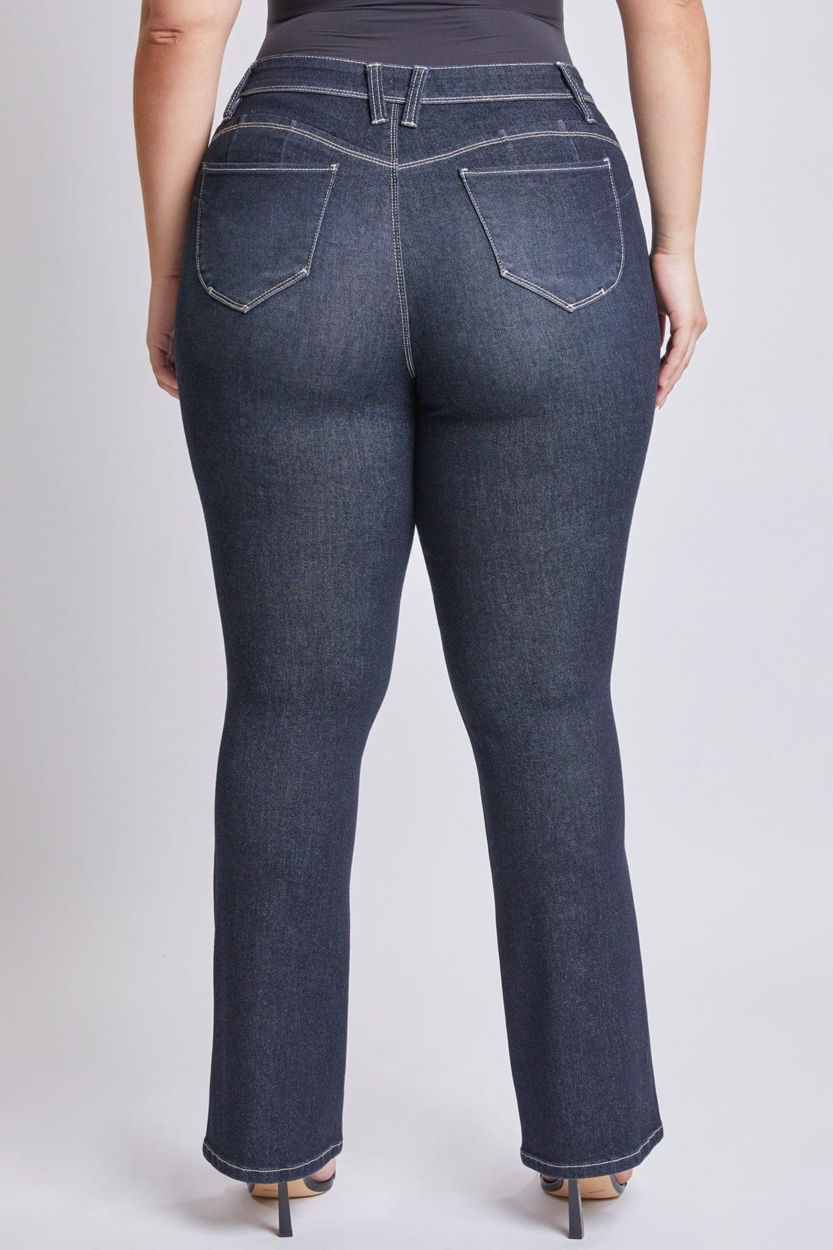 Women’s Plus Size Sustainable WannaBettaButt Mid Rise Boot Cut Jeans