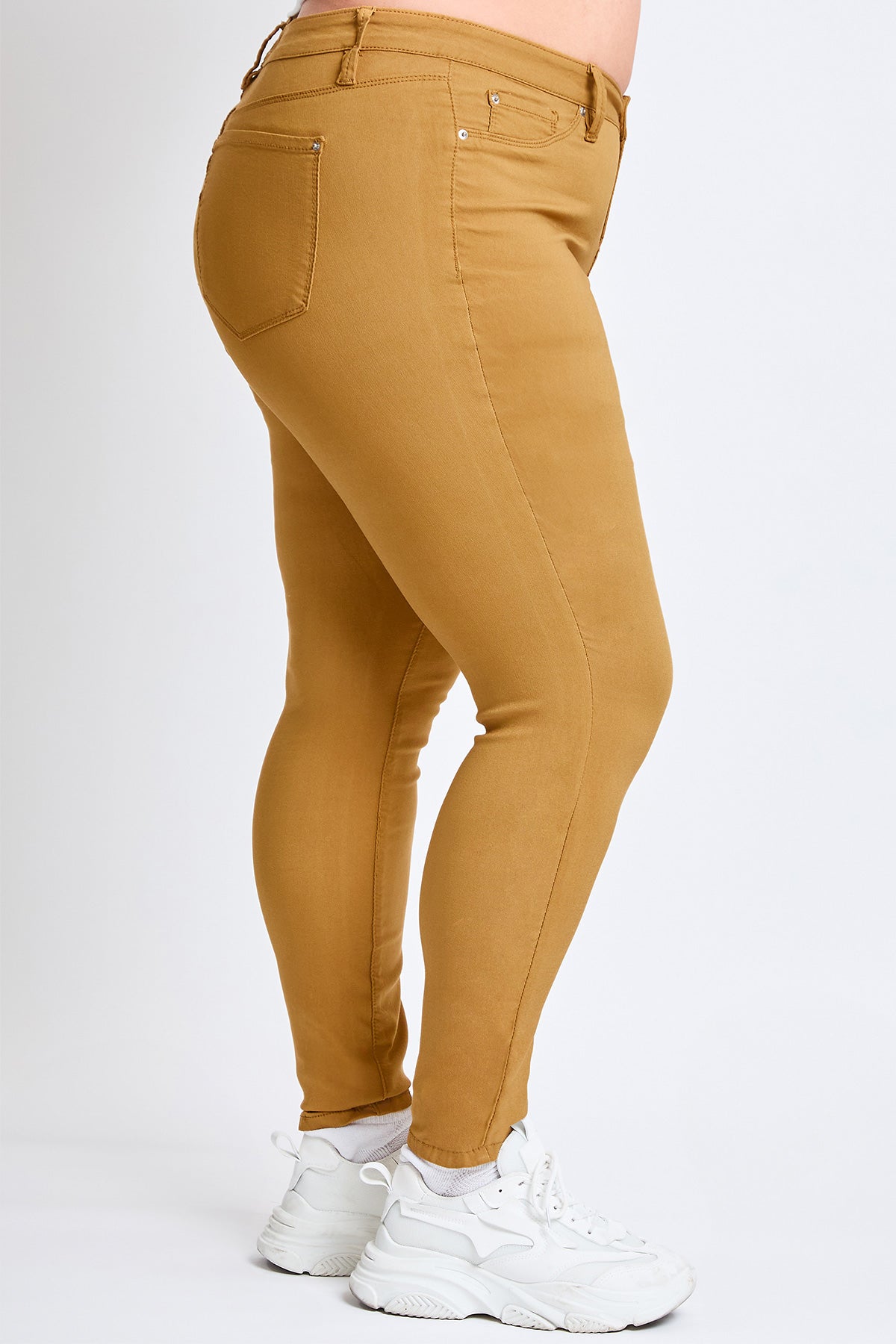 Plus Size Women's Hyperstretch Forever Color Skinny Pants - Warm Tones