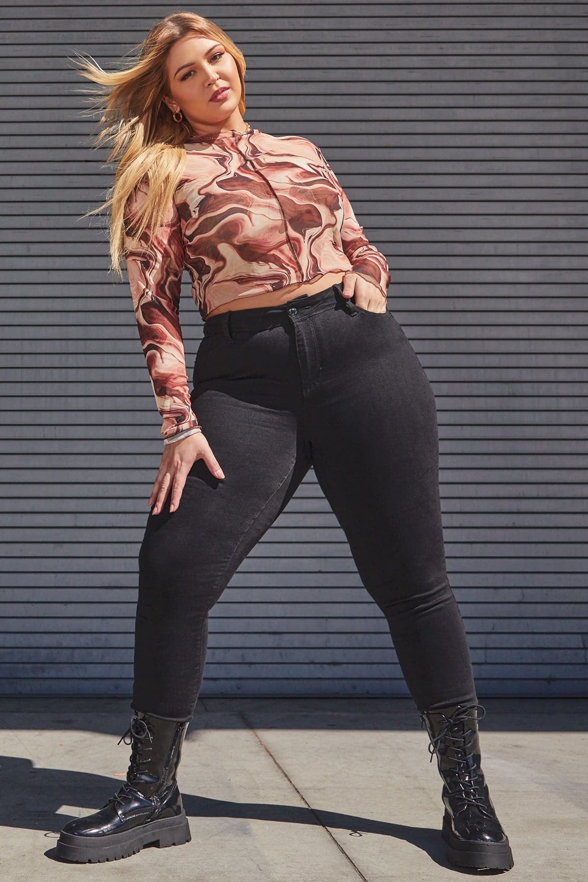 Women's Plus Size Sustainable Essential Skinny Jeans-Sale