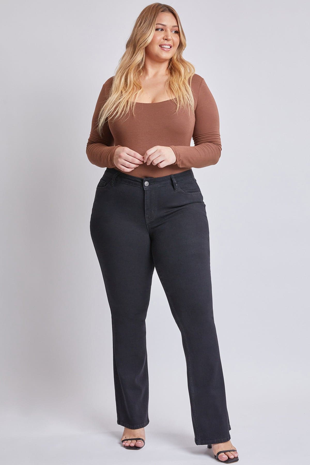 Women’s Plus Size Sustainable Mid Rise Boot Cut Jeans