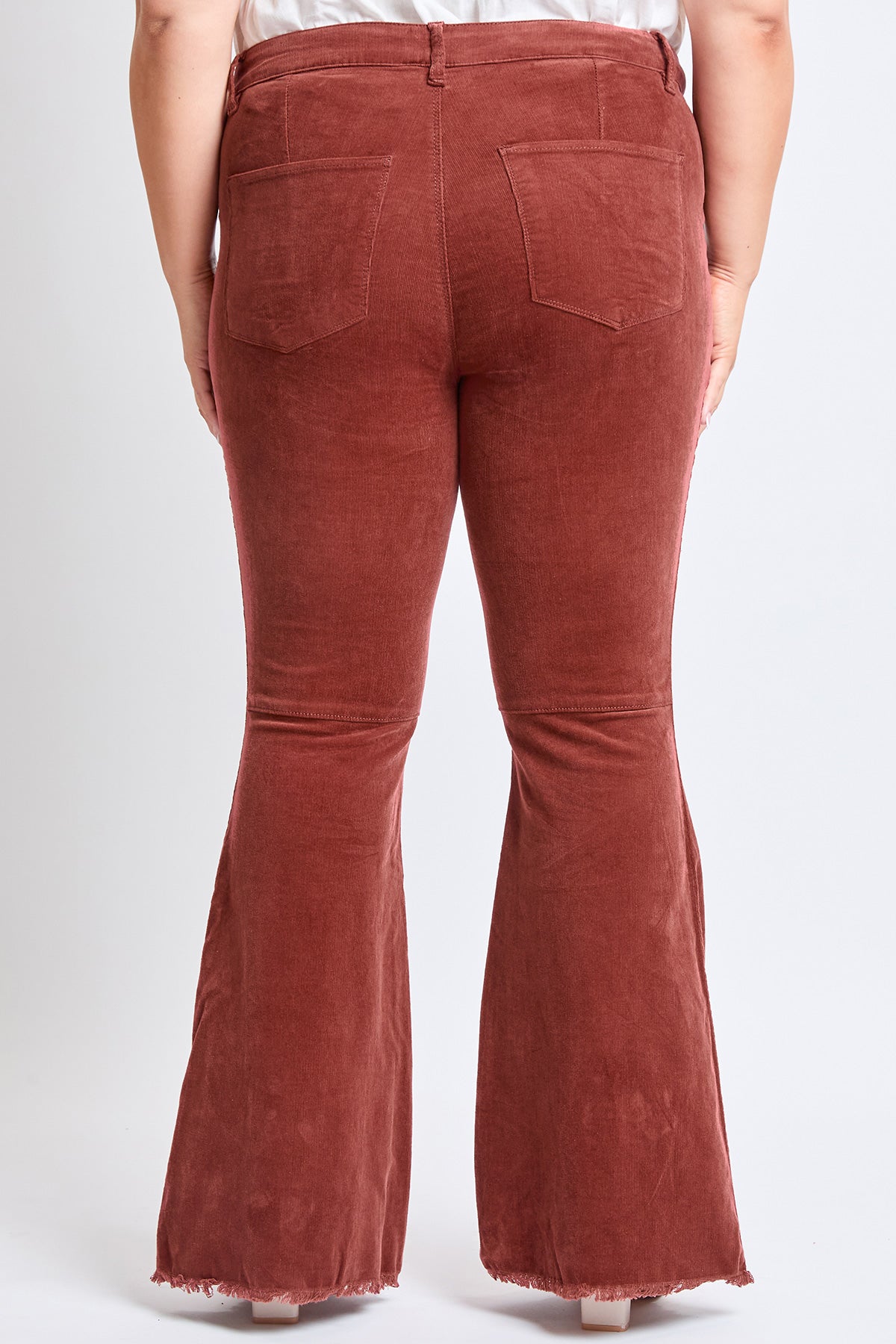 Plus Size Women's Corduroy Flare Pants