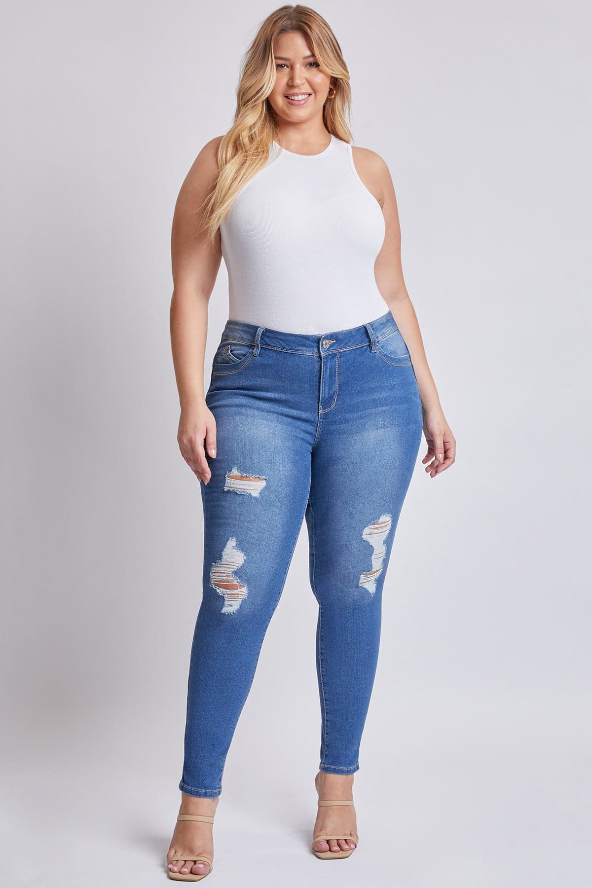 Plus Size Women's Sustainable WannaBettaButt Skinny Jeans