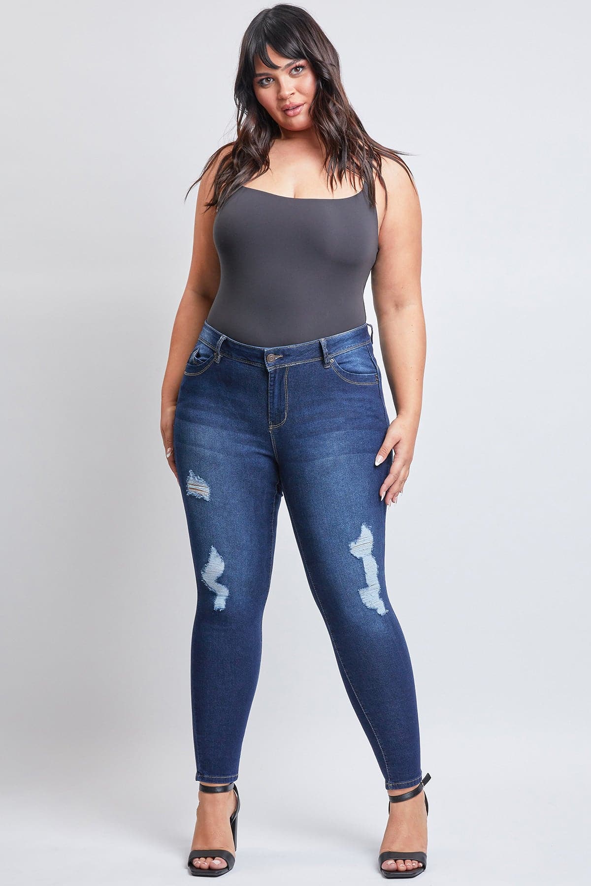 Plus Size Women's Sustainable WannaBettaButt Skinny Jeans from YMI – YMI  JEANS