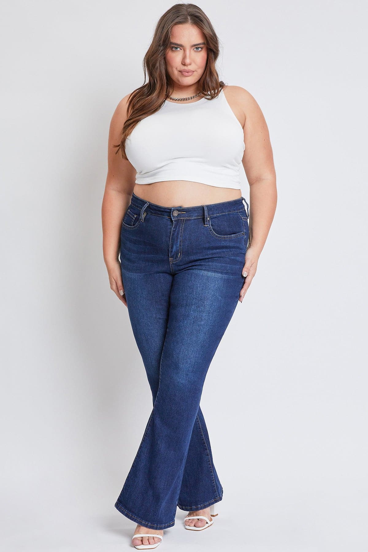 Plus Size Women's Flare Jeans