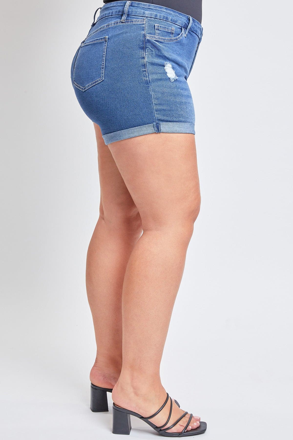 Plus Size Women's Curvy Fit Ultra  Cuffed Shorts