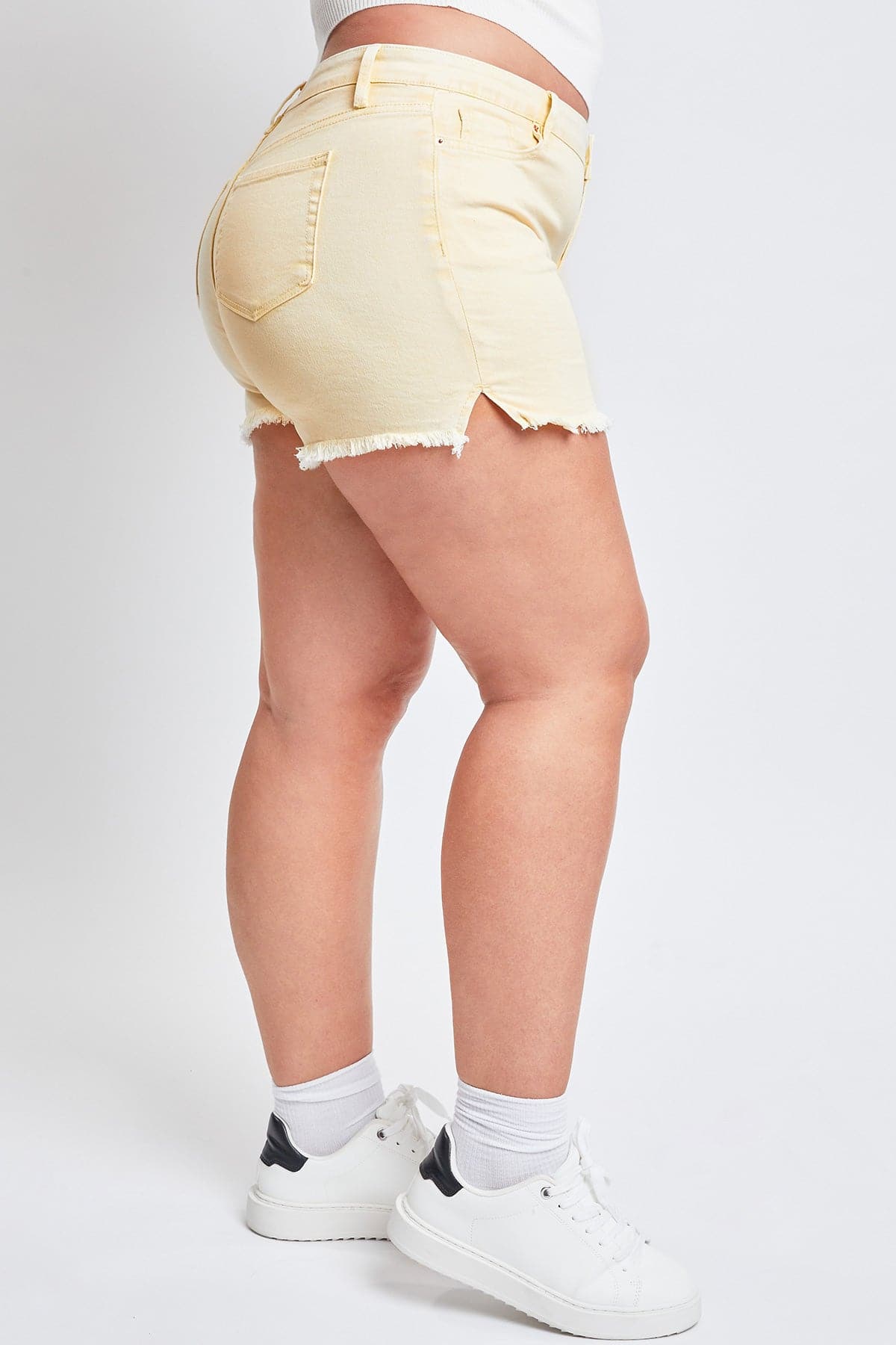 Women's Plus Size  80's Acid Wash Mom Shorts-Sale