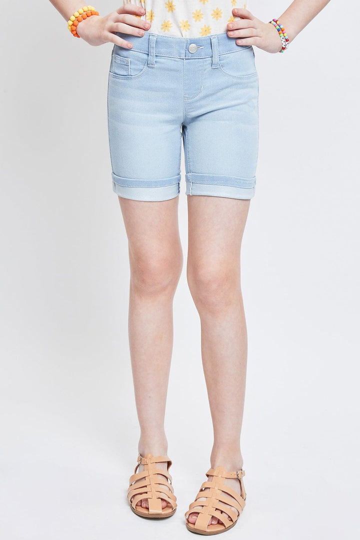 Girls Essential Cuffed Pull On Bermuda Shorts from GIRLS Girls Essential Cuffed Pull On Bermuda Shorts from GIRLS