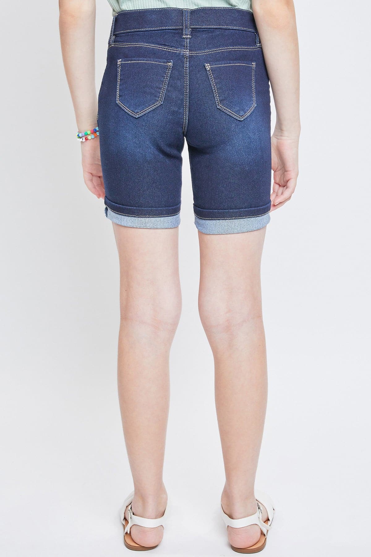 Girls Essential Cuffed Pull On Bermuda Shorts