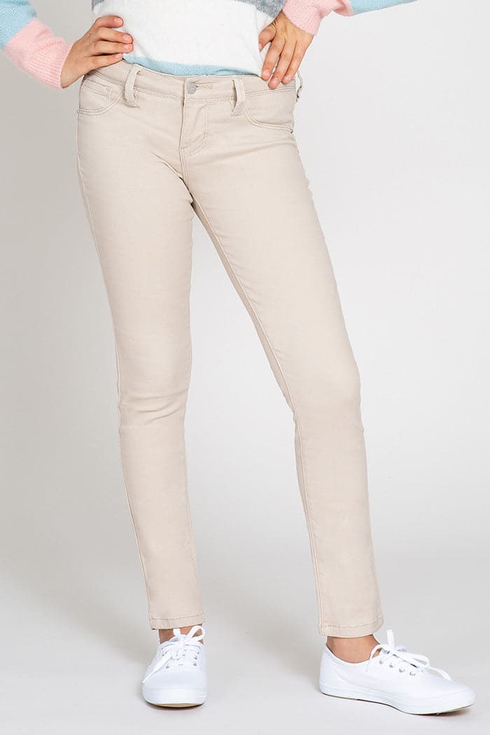 Girls Essential Twill Skinny Jeans