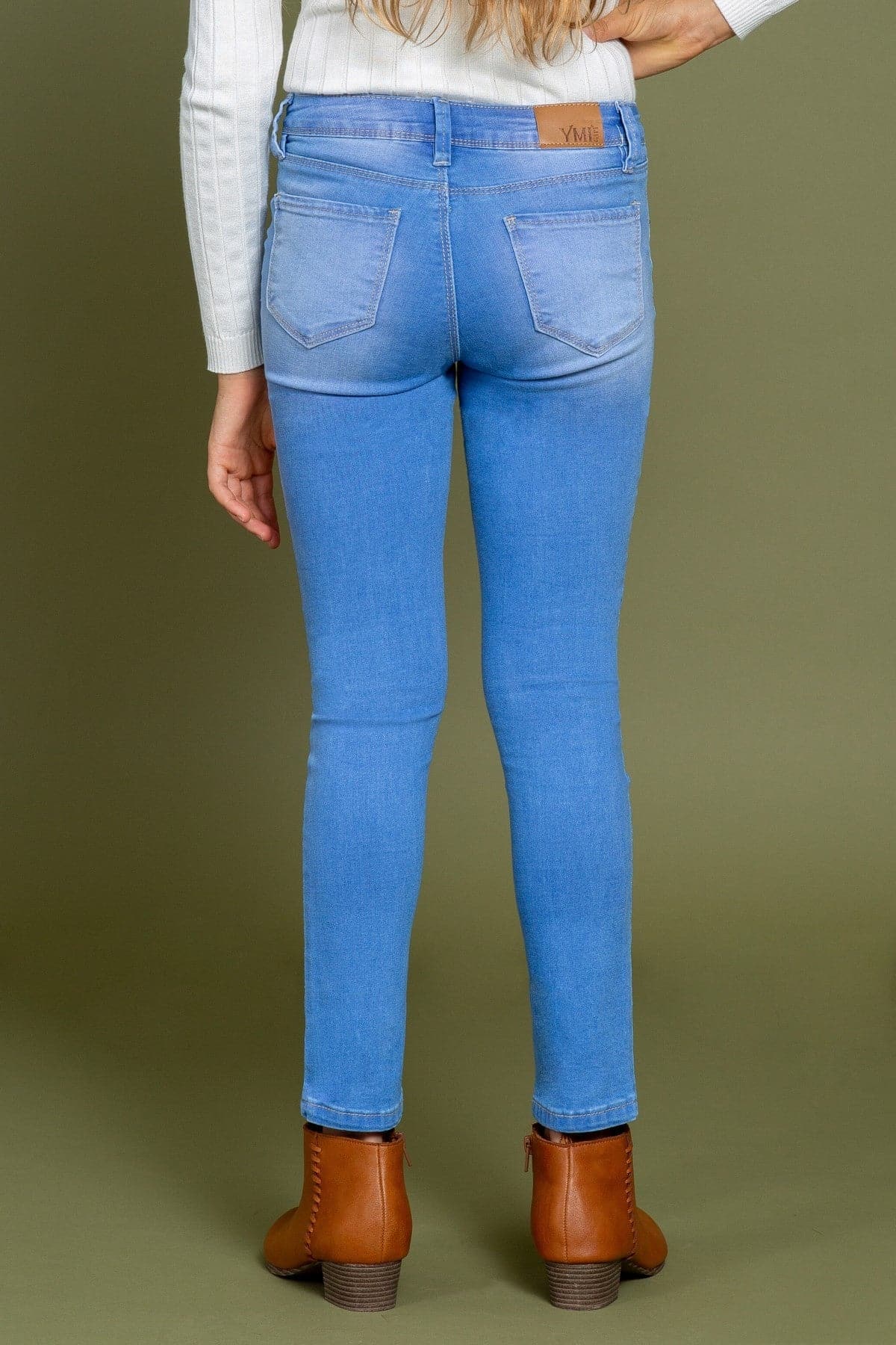 Girls Essential Denim Skinny Jeans-Sale