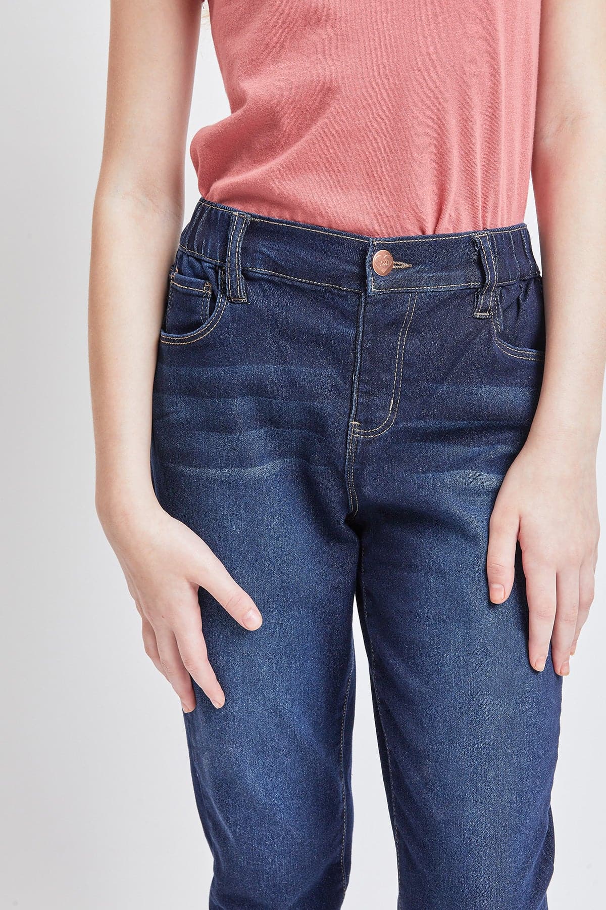Girls Pull On Balloon Fit Jeans