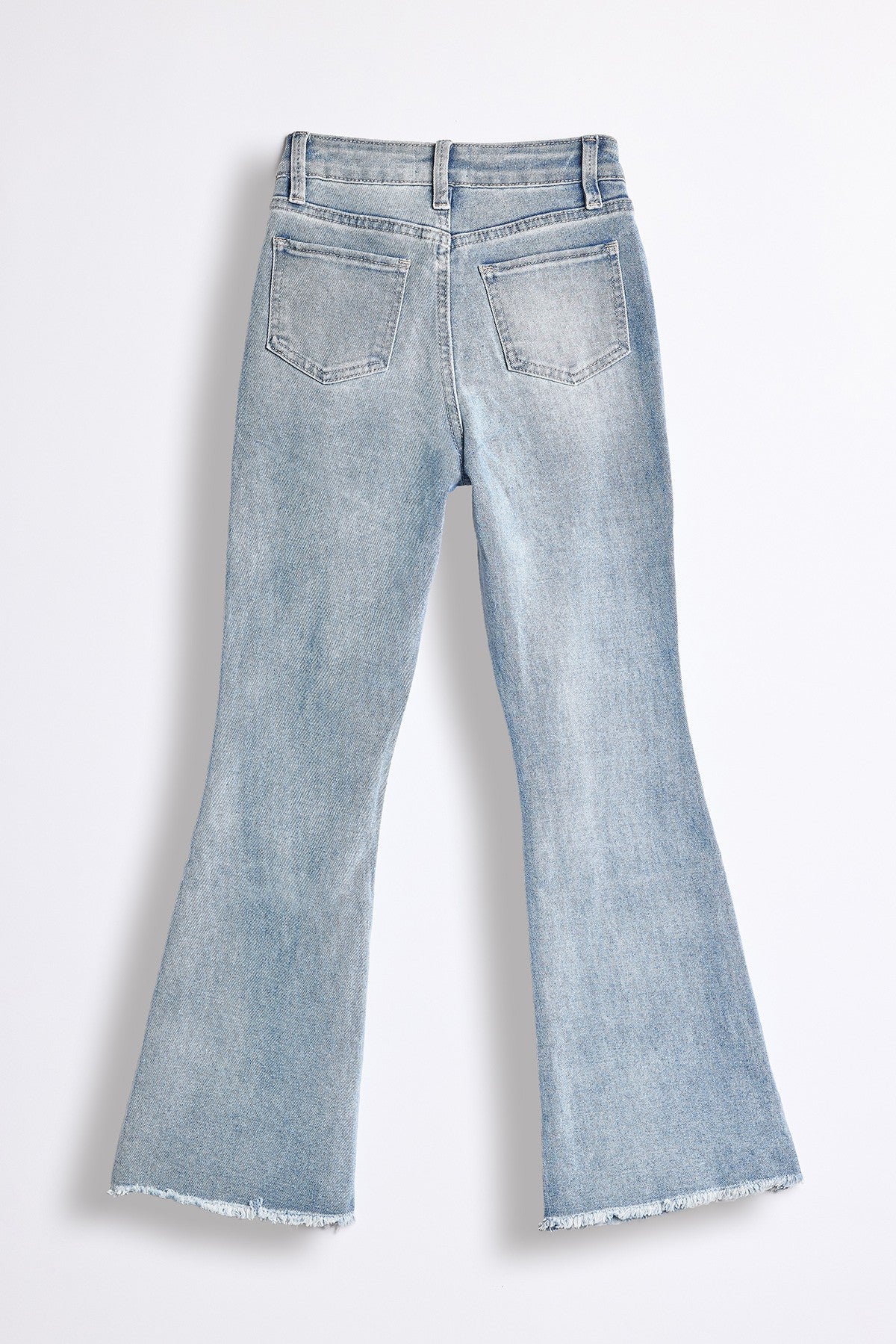 Girls Fray Hem Flare