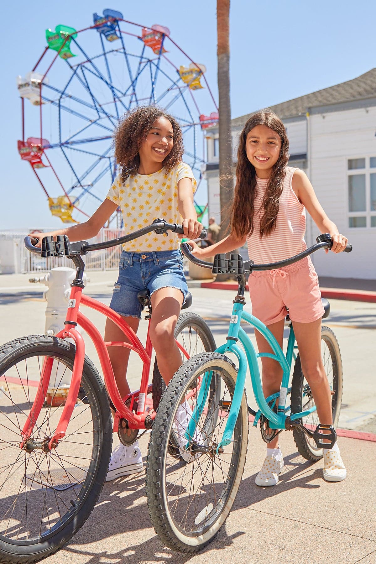 Girls Essential Frayed Bike Shorts