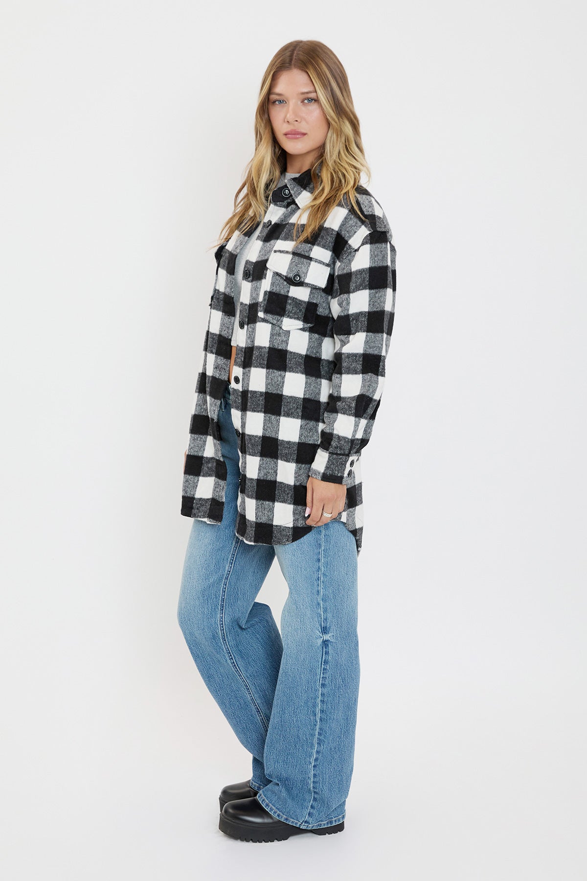Black White Buffalo Plaid
