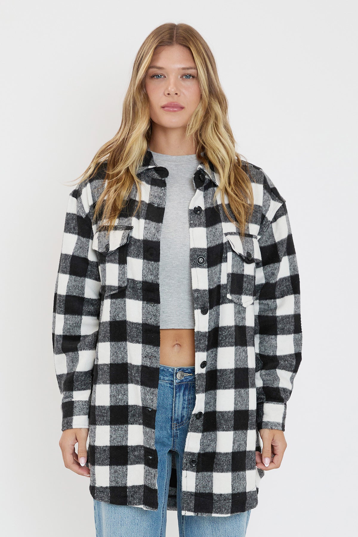 Black White Buffalo Plaid