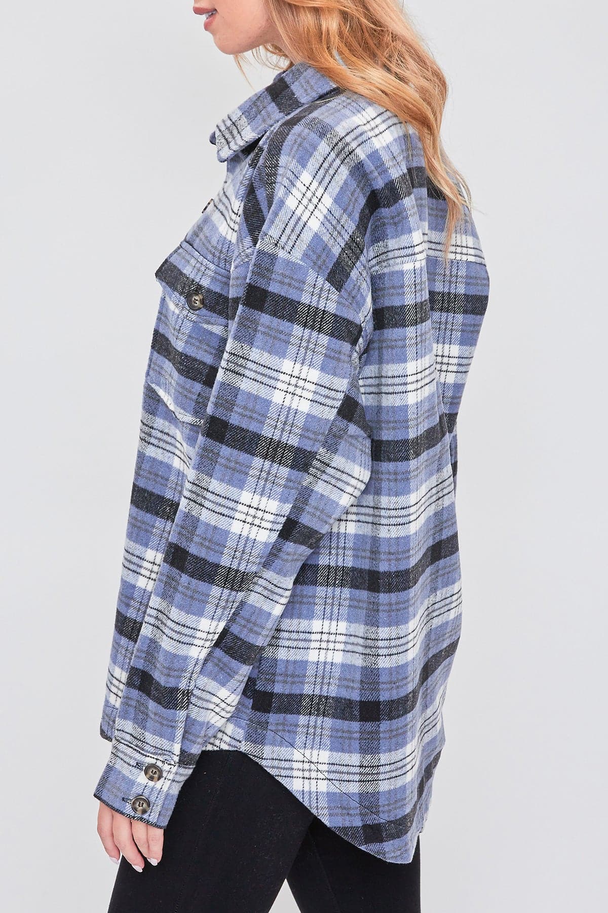 Women's Oversized Plaid Flannel Shacket