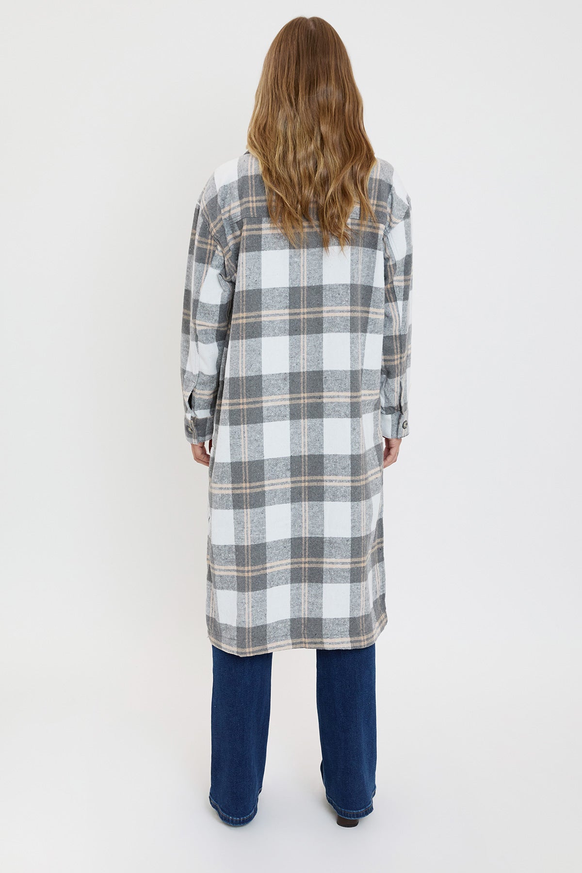 Duster Grey Plaid