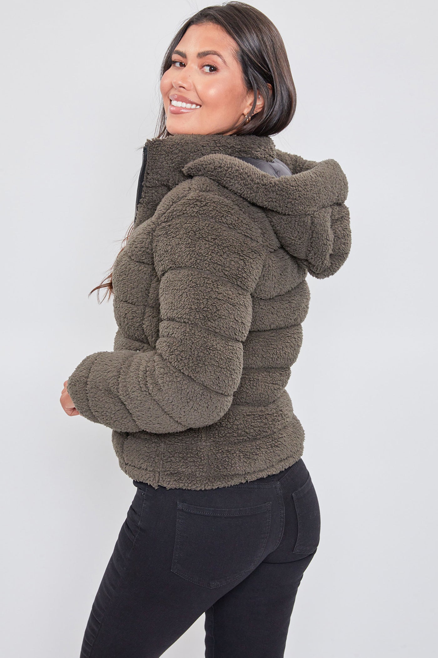 Women's Winter Poodle Fur Reversible Jacket