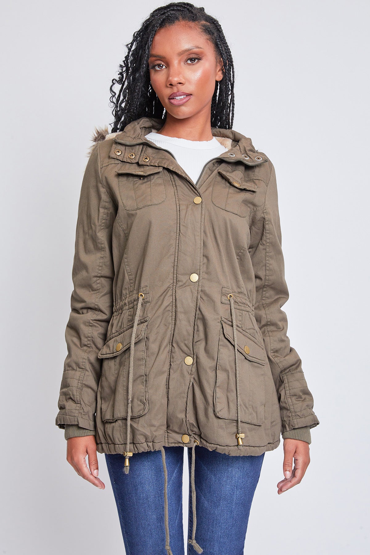 Women's Utility Jacket with Removable Hood