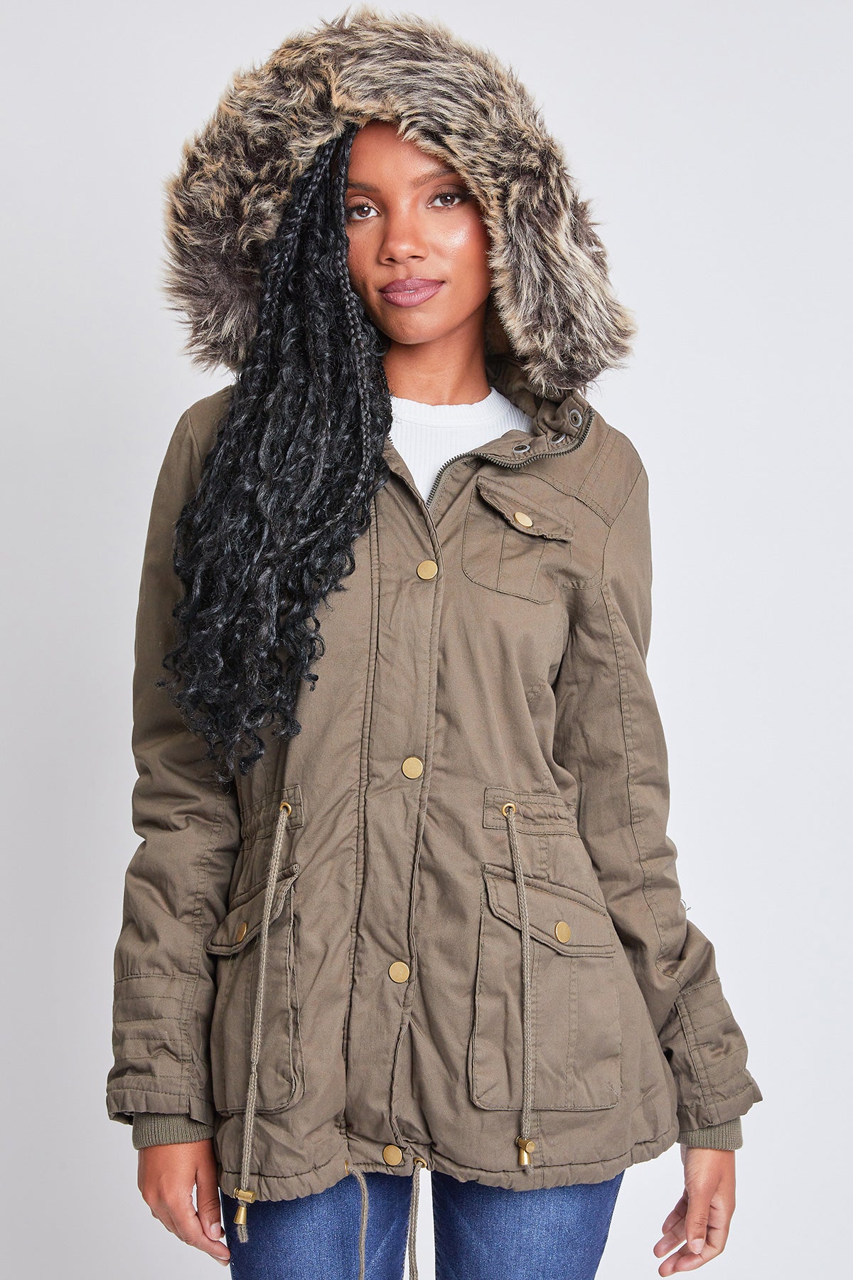 Women's Utility Jacket with Removable Hood