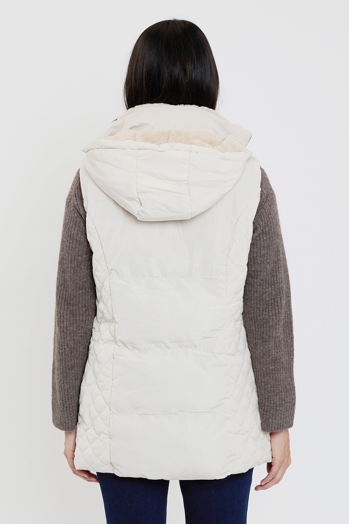 Faux Fur Puffer Vest
