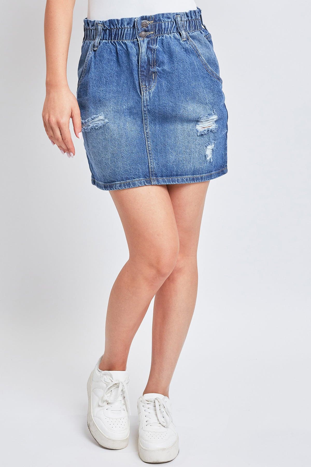 Women's Paperbag Denim Skirt-Sale