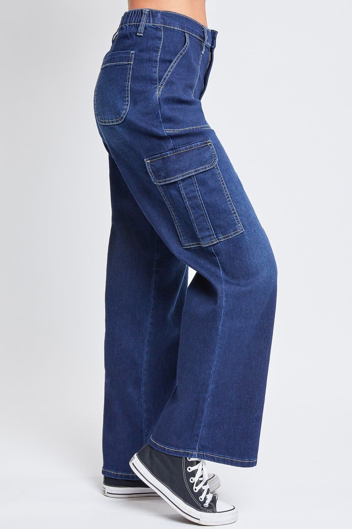 New Denim Semi-Elastic Design Personality All-in-One Cargo Pants Wish Women  Fashion (CFJPFM-017) - China Fashion Pants and Clothing price