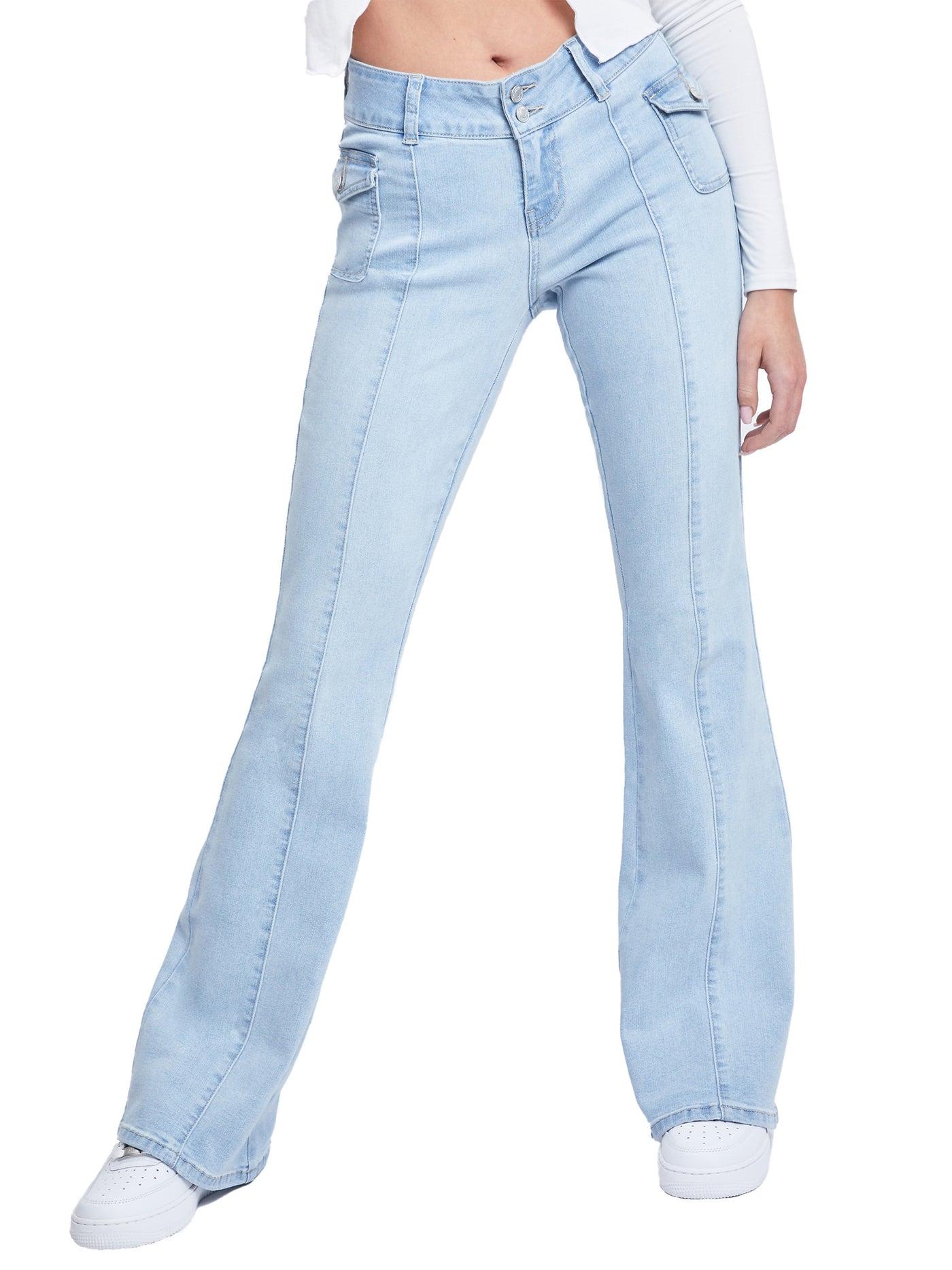 Women's Cargo Flare Jeans