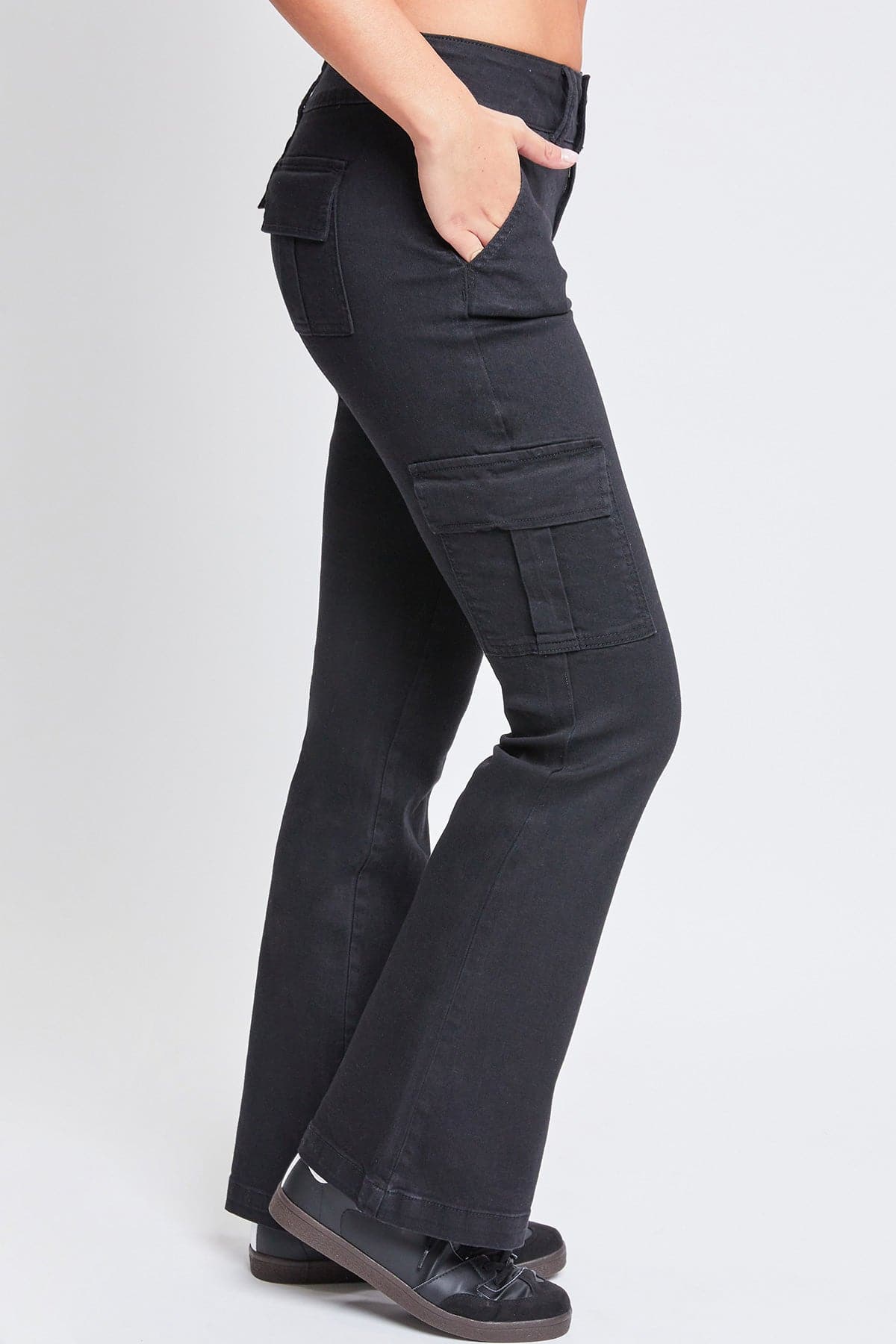 Women's Low Rise Cargo Flare Jean