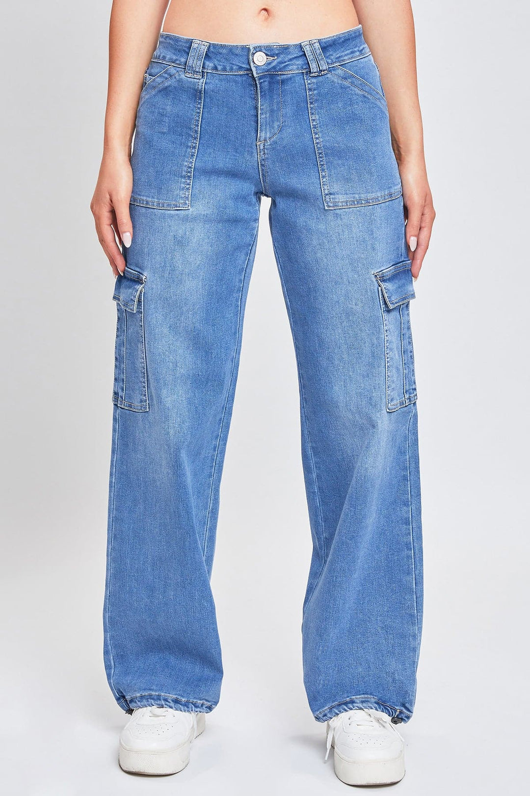 Women's Cargo Jeans with Bungee Hem from YMI – YMI JEANS