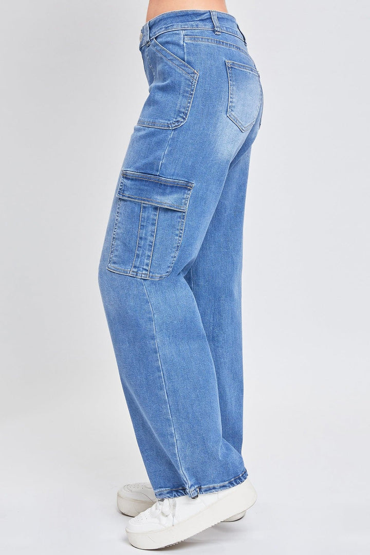 Women's Cargo Jeans with Bungee Hem from YMI – YMI JEANS