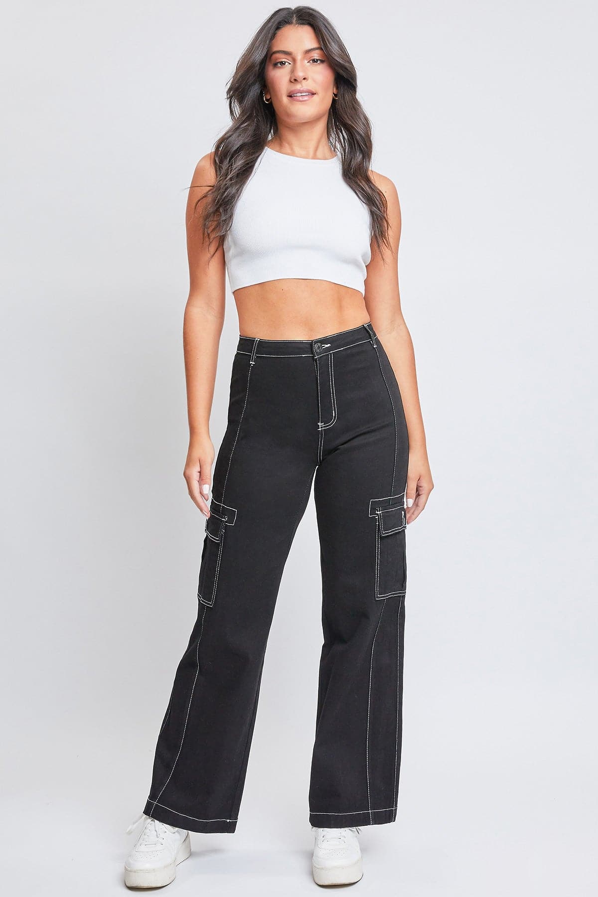 Women's Cargo Pants With Front Seam