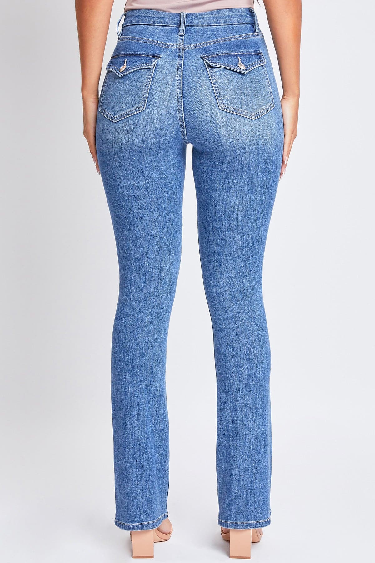 Bali Embellished Bootcut Denim Jeans With Stretch YMI Jeans [P352936-B083 YMI  Jeans Denim] - $49.00