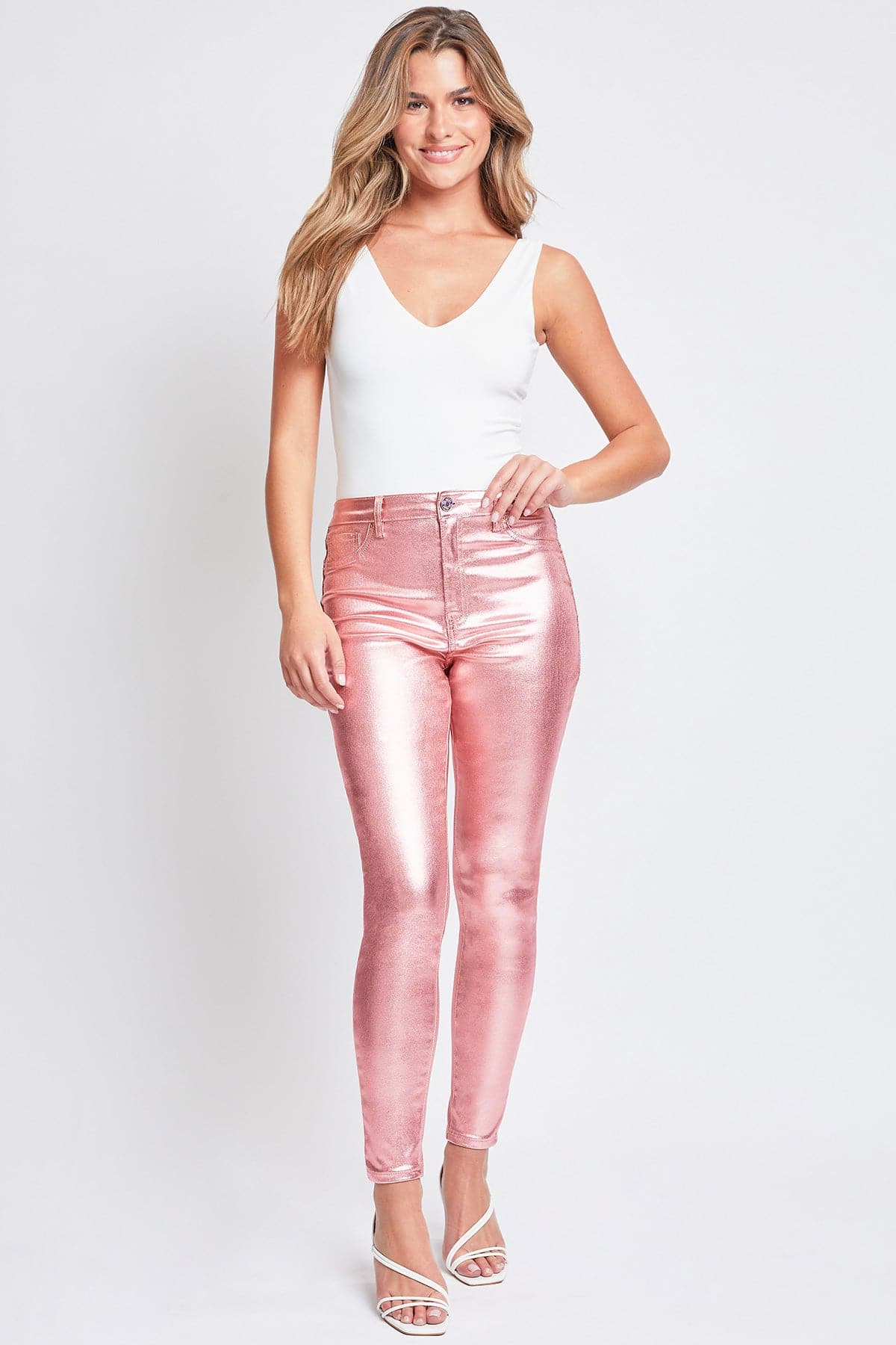 Women's  Metallic Hyperstretch Skinny Pants