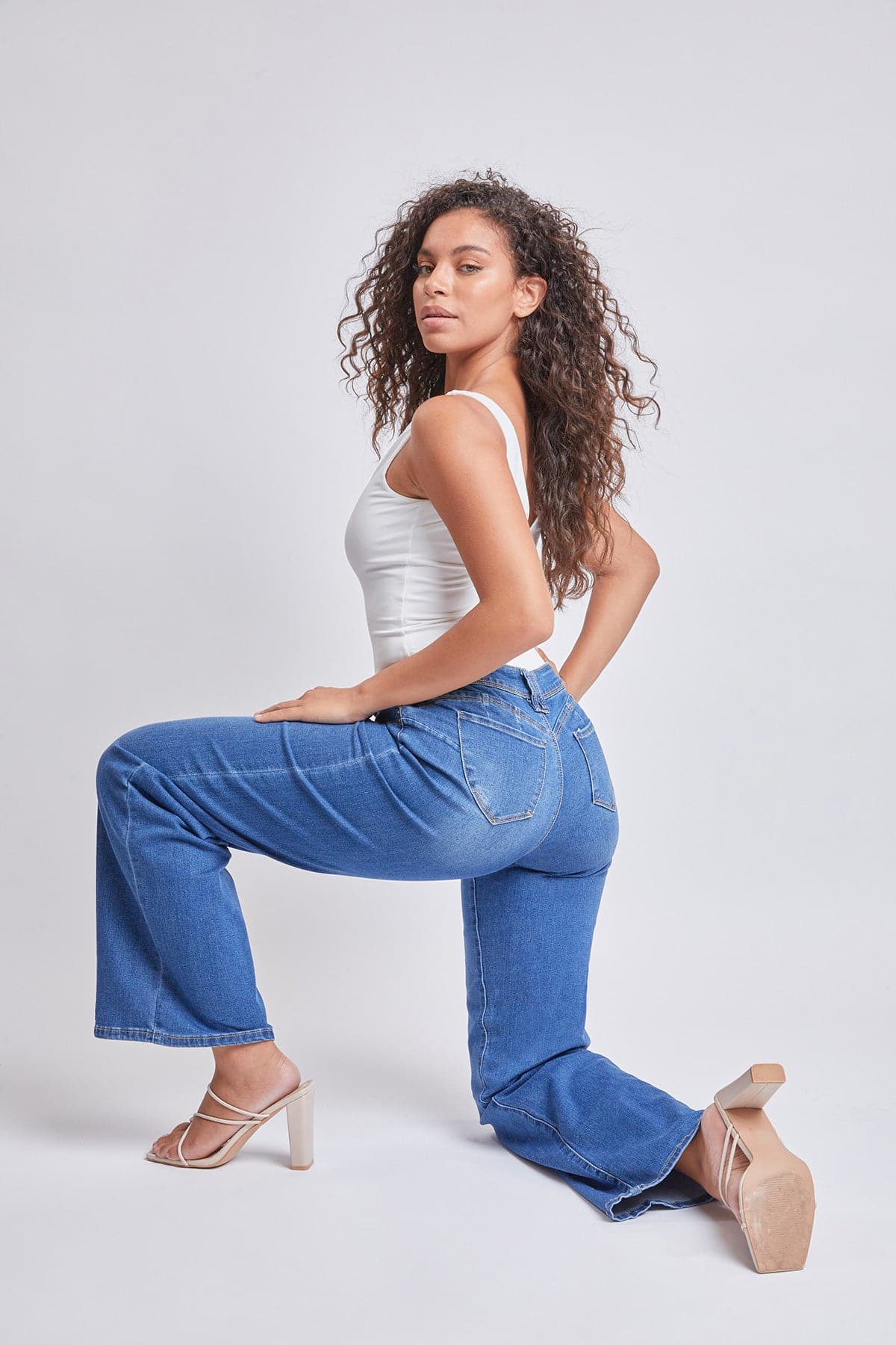 Women’s Sustainable WannaBettaButt Low Rise Wide Leg Jeans