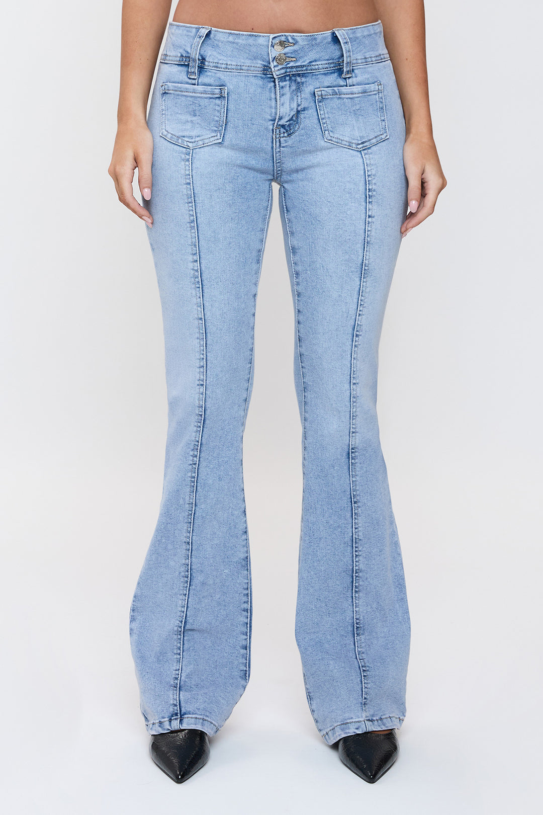 Women's Patch Pocket Flare Jeans from YMI – YMI JEANS