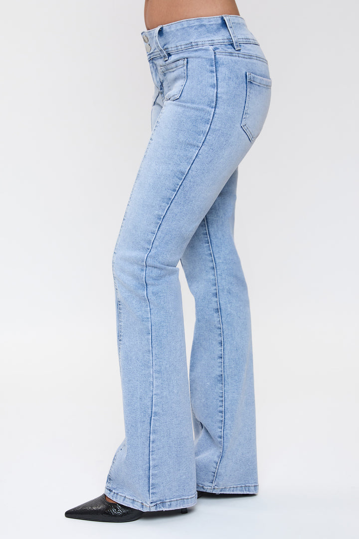 Women's Patch Pocket Flare Jeans from YMI – YMI JEANS