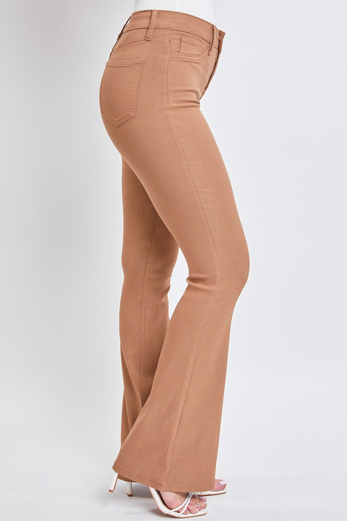 YMI Red Hyperstretch Cropped Flare Pants
