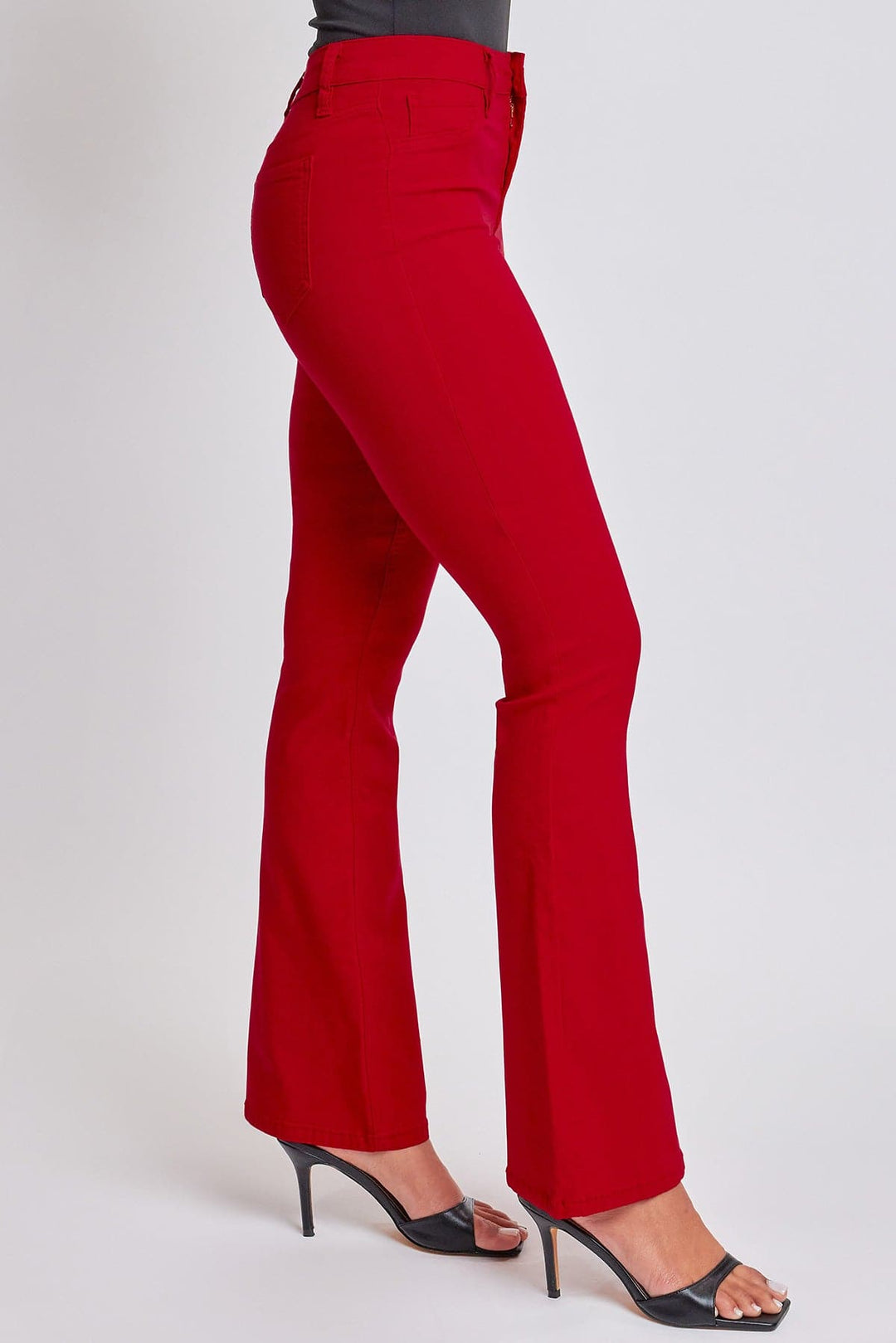 Red flare pants store