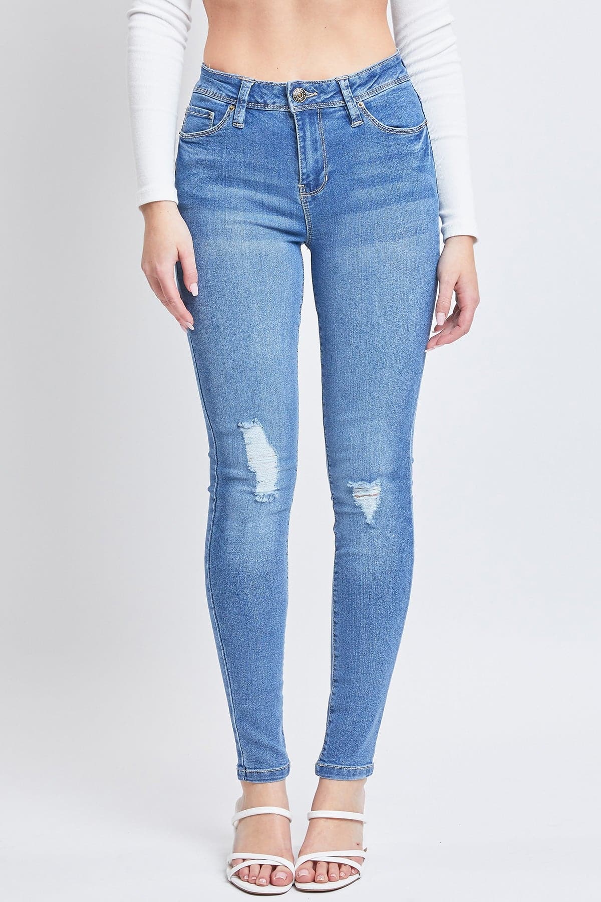 Women's Essential Sustainable Distressed Skinny Jeans